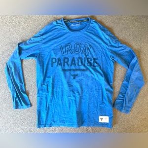 Under Armour Project Rock Iron Paradise Long Sleeve Shirt Men’s Sz XL